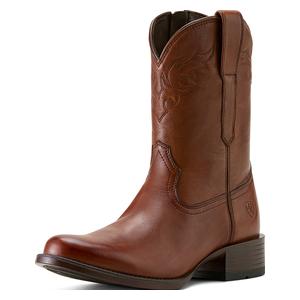 Sonoro 10-in Roper Toe Cowboy Boots Cinnamon Brown - Item # 51117