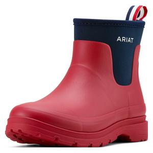 Womens Kelmarsh 6-in Shortie Rubber Boots Red/Navy - Item # 51130
