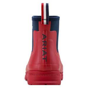 Womens Kelmarsh 6-in Shortie Rubber Boots Red/Navy - Item # 51130