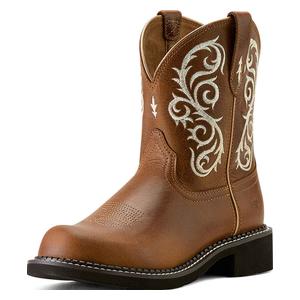 Fatbaby 8-in Heritage Lilah Cowgirl Boots Basic Bark - Item # 51131