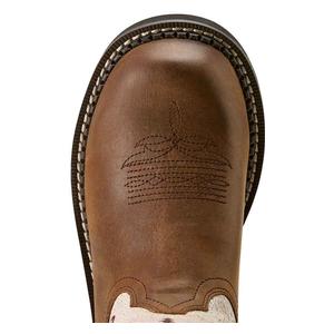 Fatbaby 8-in Heritage Lilah Cowgirl Boots Chocolate/Ivory - Item # 51131