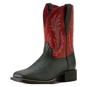 Round Up Filly 9-in Cowgirl Boots Black Deertan - Item # 51137
