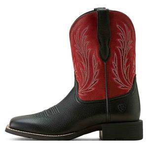 Round Up Filly 9-in Cowgirl Boots Black Deertan - Item # 51137