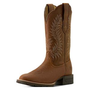 Hybrid Ranchward StretchFit 11-in Cowgirl Boots Frontier Brown - Item # 51146