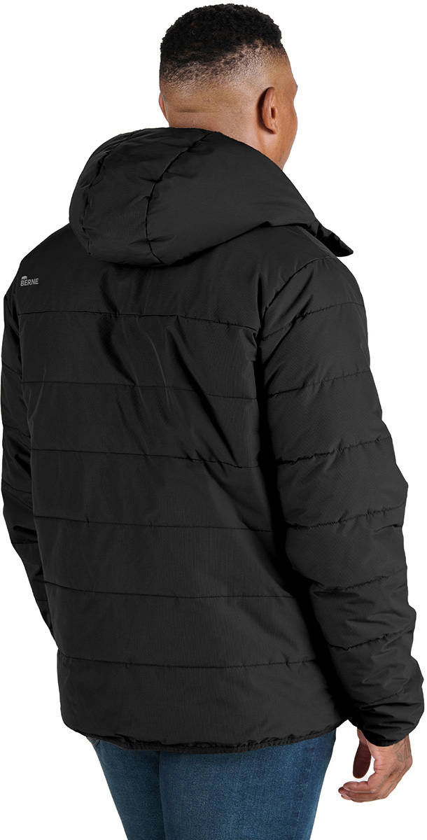 Valley Vet - Mens Insulated Channel Quilt Ripstop Hooded Jacket Berne ...