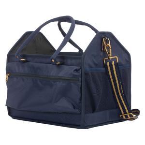 Darby Large Collapsible Grooming Tote Navy Gold - Item # 51183