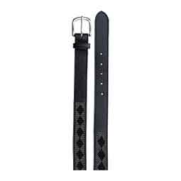 Estelle Hand Beaded Womens Belt Black/Silver - Item # 51185