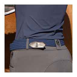 Elsa Woven Stretch Womens Belt Navy - Item # 51188