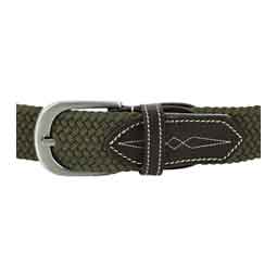 Elsa Woven Stretch Womens Belt Olive Green - Item # 51188