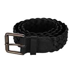 Kari Braided Wide Leather Womens Belt Black - Item # 51189