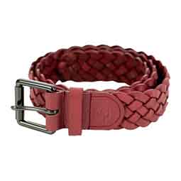 Kari Braided Wide Leather Womens Belt Bright Pink - Item # 51189