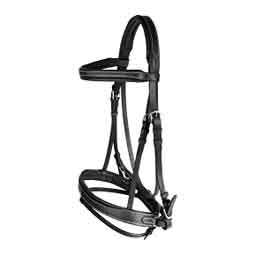 Horze Venice Soft Padded Bridle with Reins Black - Item # 51231