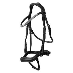 Horze Highbury Anatomical Crystal Dressage Bridle Black - Item # 51232