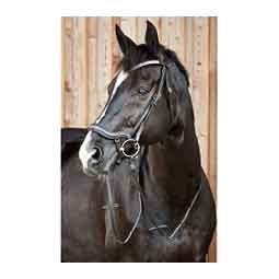 Horze Slender Intertwined Reins Black - Item # 51235