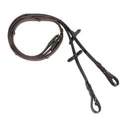 Horze Slender Intertwined Reins Brown - Item # 51235