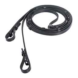 Horze Laelia Leather Reins with Stops Black - Item # 51236