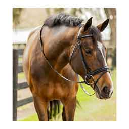 Equinavia Saga Dressage Crank Noseband Bridle with Reins Black - Item # 51249