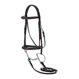 Equinavia Saga Fancy Stitched Hunter Bridle with Reins Chocolate Brown - Item # 51251
