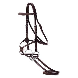 Equinavia Saga Fancy Stitched Figure 8 Bridle with Reins Chocolate Brown - Item # 51252