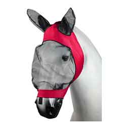 Horze Soft Stretch Horse Fly Mask with Ears Pink - Item # 51268