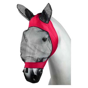 Horze Soft Stretch Horse Fly Mask with Ears Pink - Item # 51268