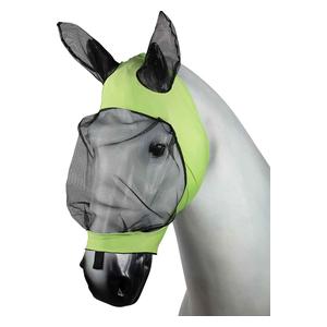 Horze Soft Stretch Horse Fly Mask with Ears Light Green - Item # 51268