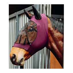 Horze Soft Stretch Horse Fly Mask with Ears Dark Red - Item # 51268