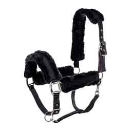 Equinavia Valkyrie Ultra Fleece Breakaway Horse Halter Black/Black - Item # 51328