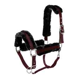 Equinavia Valkyrie Ultra Fleece Breakaway Horse Halter Wine Red/Black - Item # 51328