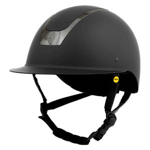 Equinavia Crown MIPS Horse Riding Helmet Black/Gunmetal - Item # 51331