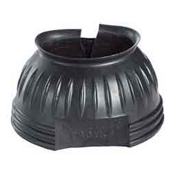 Double Closure No-Turn Rubber Horse Bell Boots Black - Item # 51360