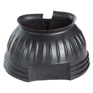 Double Closure No-Turn Rubber Horse Bell Boots Black - Item # 51360
