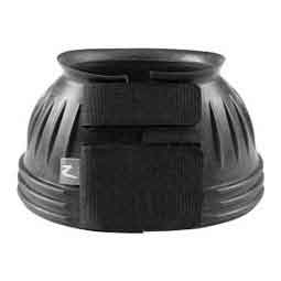 Double Closure No-Turn Rubber Horse Bell Boots Black - Item # 51360