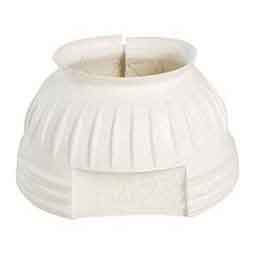 Double Closure No-Turn Rubber Horse Bell Boots White - Item # 51360