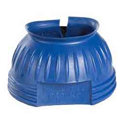 Double Closure No-Turn Rubber Horse Bell Boots Blue - Item # 51360