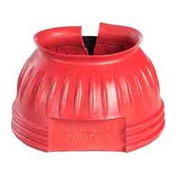 Double Closure No-Turn Rubber Horse Bell Boots Red - Item # 51360