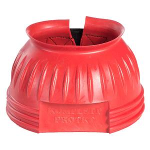 Double Closure No-Turn Rubber Horse Bell Boots Red - Item # 51360