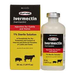 Ivermectin Injection 1% for Cattle and Swine 50 ml - Item # 51374