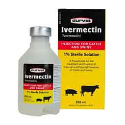 Ivermectin Injection 1% for Cattle and Swine 250 ml - Item # 51375