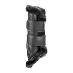 Vali Ultra Fleece Brushing Horse Boots Black/Black - Item # 51385