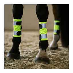 Horze Reflective Leg Wraps for Horses Yellow - Item # 51388