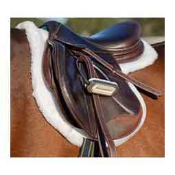 Eidsvoll Ultra Fleece Trimmed Horse Show Saddle Pad White - Item # 51405