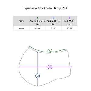 Stockholm Jump Horse Saddle Pad Black - Item # 51408