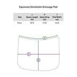 Stockholm Dressage Horse Saddle Pad Black - Item # 51409