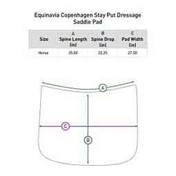 Copenhagen Stay Put Dressage Horse Saddle Pad Black - Item # 51416