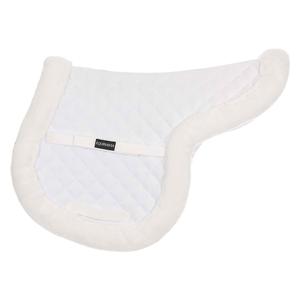 Eidsvoll Ultra Fleece Forward Cut Shaped Horse Saddle Pad White - Item # 51418