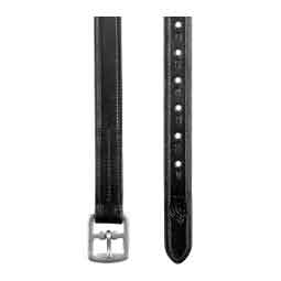 Saga Non-Stretch Dressage Leathers Black - Item # 51466