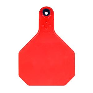 Custom Numbered Large Cattle ID Ear Tags Red - Item # 51492