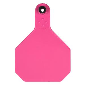 Custom Numbered Large Cattle ID Ear Tags Hot Pink - Item # 51492
