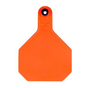 Custom Numbered Large Cattle ID Ear Tags Orange - Item # 51492